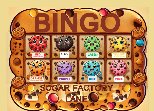 Sugar Factory Lane – Color Cookie Bingo (Digital Game Download)